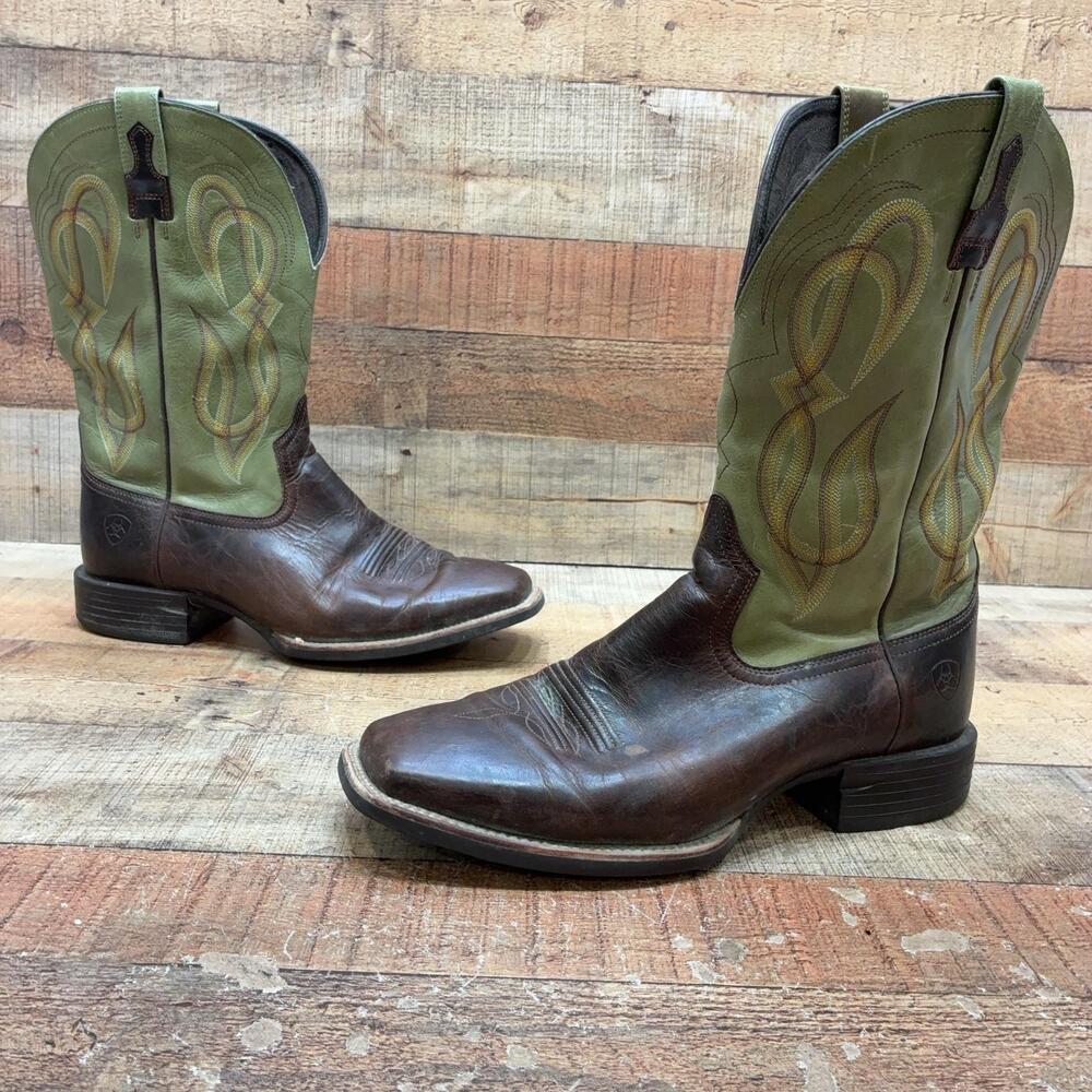 Ariat 10012760 Boots Mens Size 11 EE 44.5 Brown Leather Western Work Square Toe